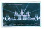 EXPOSITION COLONIALE INTERNATIONALE - PARIS 1931 - Temple D'Angkor-Vat, Vue De Nuit. - Paris By Night