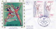 G RS 1984 FDC MONACO 1984 JEUX OLYMPIQUES DE LOS ANGELES - Gymnastics