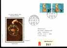 Fdc Armoiries & Drapeaux Suisse 1982  Recommandé Enseigne Hôtel Krone - Briefmarken