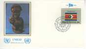 D0057 Swaziland Drapeau Nations Unies Bureau De New York FDC Premier Jour Unicef 1982 - Autres & Non Classés