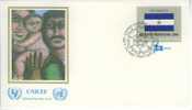 D0058 Nicaragua Drapeau Nations Unies Bureau De New York FDC Premier Jour Unicef 1982 - Autres & Non Classés