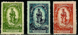 LIECHTENSTEIN..1920..Mich El # 40-42; 40U-42U...MLH...MiCV - 45 Euro. - Unused Stamps