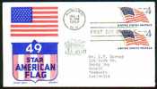 United States - 1959 49 Star Flag First Day Cover. Flags - 1951-1960