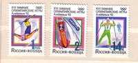 1992 Winter Olympic Games 3v -MNH RUSSIA - Hiver 1992: Albertville