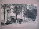 Carte Postale 45  MALESHERBES AVENUE DE LA GARE  CAFE RESTAURANT BEBEAU TRES BEAU PLAN ANIME CALECHES - Malesherbes