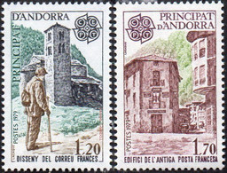 CEPT / Europa 1979 Andorre Français N° 276 Et 277 ** Histoire Postale - 1979