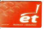 USED ESTONIA PHONECARD 2000 - ET0139 -  Et Promotion Card - Estonia