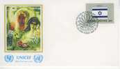 J0434a Israel Drapeau Nations Unies New York 1983 FDC Premier Jour - Andere & Zonder Classificatie