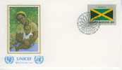 J0448a Jamaique Drapeau Nations Unies New York 1983 FDC Premier Jour - Other & Unclassified