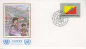 J0463a Bhoutan Drapeau Nations Unies New York 1984 FDC Premier Jour - Autres & Non Classés