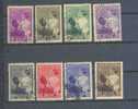 Belgie Ocb Nr :  447 - 454 Gestempeld (zie Scan) Lot 3 Nr 449 Met Scheur, Avec Dechirure - Usati