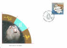 SINGES PREMIER JOUR THAILAND 2004 COULEUR DE LUXE ANNEE DU SINGE - Monkeys