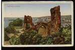 Jolie CP Ancienne Angleterre Sussex Hastings Castle Ruines Du Château - CAD Du 10-8-1949 Pour Göteborg Suède - Hastings