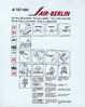 SICHERHEITSKARTE/FOR YOUR SAFTY: B737-400 AIR BERLIN, USADO - GEBRAUCHT - Safety Cards