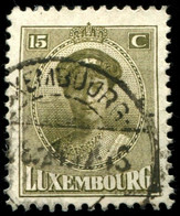 Pays : 286,04 (Luxembourg)  Yvert Et Tellier N° :   124 (o) - 1921-27 Charlotte Frontansicht