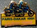 Paris Dakar 1991 Pin´s Officiel - Moto