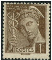 Pays : 189,03 (France : 3e République)  Yvert Et Tellier N° :  404 (*) - 1938-42 Mercurio