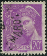 Pays : 189,03 (France : 3e République)  Yvert Et Tellier N° :  410 (o) - 1938-42 Mercurius