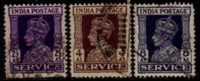 INDIA   Scott # O 105-12 F-VF USED - Official Stamps