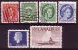 CANADA - 6 Timbres - Gebraucht