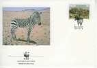 W0372 Zebre Equus Zebra Namibie 1991 FDC Premier Jour WWF - Sonstige & Ohne Zuordnung