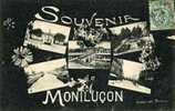 03 - Souvenir De MONTLUCON - Carte Multivues De La Ville - Montlucon