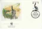 W0445 Pelican Pelecanus Occidentalis Iles Vierges 1988 FDC Premier Jour WWF - Pelikanen