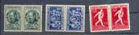 Belgie Ocb Nr : 731 - 733 **  In Paar (zie Scan) - Unused Stamps