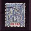 Indochine  Ob . N° 8 - 15c Bleu - Other & Unclassified