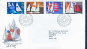 VOILE  FDC GRANDE BRETAGNE 1975 REGATES - Voile