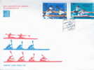 CANOE FDC  POLOGNE 1990 CHAMPIONNATS NATIONAUX DE CANOE - Canoa