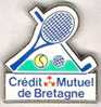 Credit Mutuel De Bretagne (raquette Tennis Club De Gof +balles) - Banken