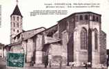 Cpa Fleurance (32, Gers) Eglise, Petite Animation. Phot Barrieu - Fleurance