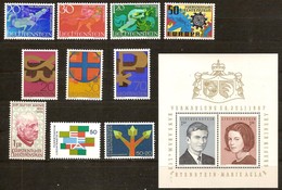 Liechtenstein 1967 Yvertn° 422-433 *** MNH Neuf Cote 12,80 Euro - Unused Stamps