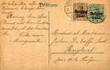 P155-006 - Entier Postal - Carte Postale Occupation Allemande N° 6 - 5 Cent. Sur 5 Pfennig Vert Sur Chamois Du 15-IV-191 - Army: Belgium