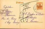 P155-010 - Entier Postal - Carte Postale Occupation Allemande N° 10 - 8 Cent. Sur 7.5 Pfennig Orange De XI-1916 - Belgisch Leger