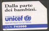 30 - UNICEF , 10.000 LIRE SCADENZA 30.6.93 USATA - Publiques Figurées Ordinaires