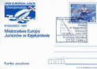 VOILE   OBLITERATION TEMPORAIRE POLOGNE 1984 SUR ENTIER POSTAL 1983 CANOE CHAMPIONNATS  D EUROPE JUNIOR - Voile