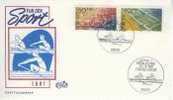 F0999 Aviron Vol A Voile Planeur Allemagne 1981 FDC Premier Jour - Rowing