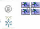 PATINAGE DE VITESSE PREMIER JOUR INNSBRUCK 1976 LIECHTENSTEIN AVEC 4 TIMBRES - Winter (Other)