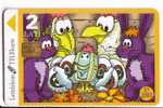 LATVIA USED PHONECARD - 2 Lati " CHICKENS & HARES " - Lettland