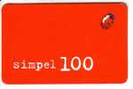 ESTONIA " EMT - Simpel 100 " Mobile Call Card (board) #6 - Estland