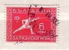 BULGARIA /Bulgarie   1933  Balkan Game - Fencing    6 Lv. Used - Fechten