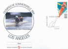 JEUX OLYMPIQUES DE LOS ANGELES OBLITERATION TEMPORAIRE CANOE + ENVELOPPE CONCORDANTE - Canoe