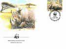 RHINOCEROS WWF PREMIER JOUR SWAZILAND 1987 RHINOCEROS ET OISEAUX - Rinocerontes