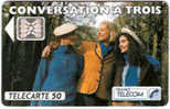 TELECARTE F281 SC4 07/1992 CONVERSATION A TROIS 50U -*- - Sammlungen