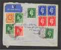 GREAT BRITAIN - RARE FDC GEORGE VI DEFINITIVES FROM 10 MAY 1937  AIRPOST TO Nairobi B.E.A. - ....-1951 Pre-Elizabeth II