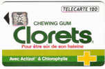 TELECARTE F299 SC4 11/1992 CLORETS GUM 120U -*- - Collections