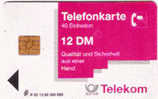TELECARTE ALLEMANDE - TELEKOM P22 - 12/1990 12DM - Sammlungen