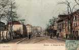 95 BEZONS Rampe Du Pont, Animée, Tramway, Colorisée, Ed Huet, 1910 - Bezons